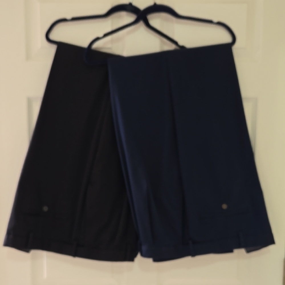 Big And Tall Black and Navy chinos